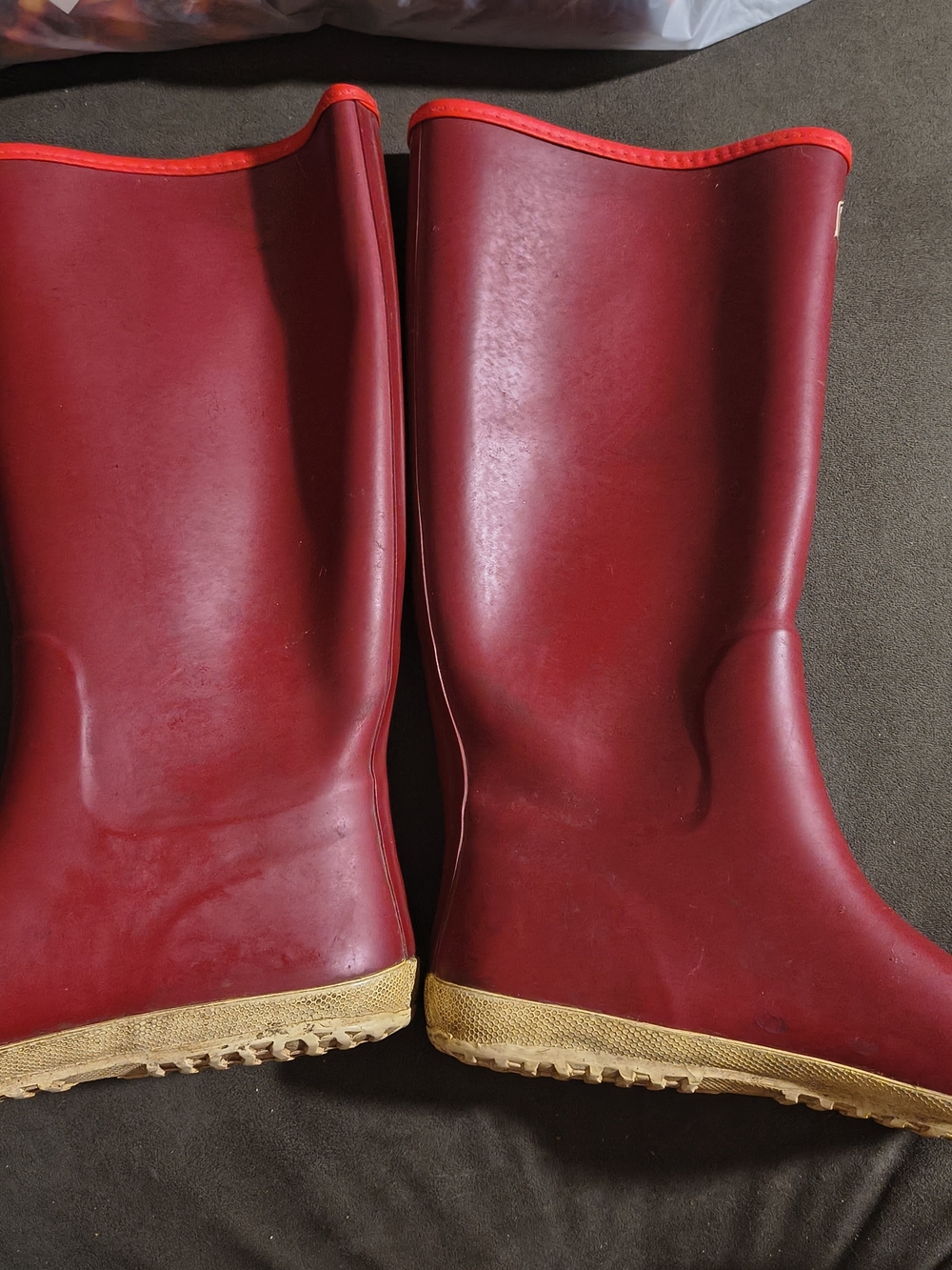 Vivo Barefoot Waterloo Red Rain Boots Size 39L - Picture 4 of 9